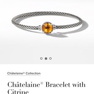 David Yurman Chatelaine Bracelet - Citrine - 3mm
